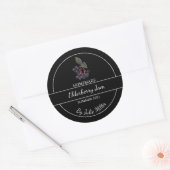 自家製エルダーベリージャム ラベル (封筒)