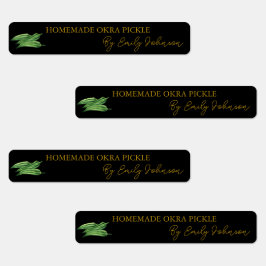 自家製オクラピックルシンラベル ラベル