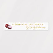 自家製オニオン漬け薄いラベル ラベル (デザイン1)