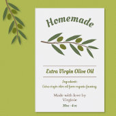 自家製オリーブ油ボトルラベルシール ワインラベル