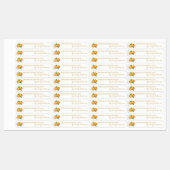 自家製オレンジジャム薄いラベル ラベル (シート)