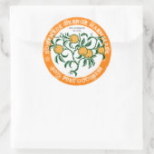 自家製オレンジマーマレイドジャム | Jar食品ラベル ラウンドシール (バッグ)