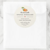 自家製オレンジマーマレイドモダンジャー ラウンドシール (バッグ)