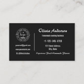 自家製オーガニック生食材 名刺 (裏面)