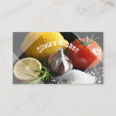 自家製オーガニック生食材 名刺 (正面)