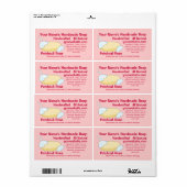 自家製カスタム石鹸ラベルテンプレート ラベル (フルシート)