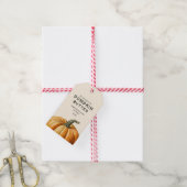 自家製カボチャのバター食品の瓶ラベル ギフトタグ (より糸付き)