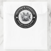 自家製カリフラワーラベルテンプレート ラウンドシール (バッグ)