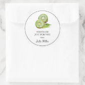 自家製キウイのレーベル ラウンドシール (バッグ)