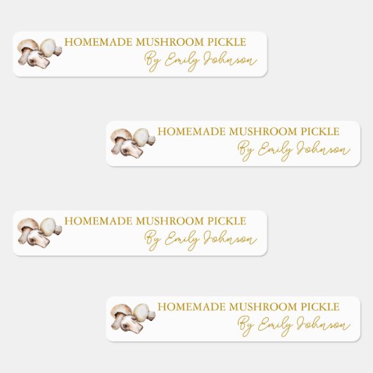自家製キノコ漬け薄いラベル ラベル (グループ)
