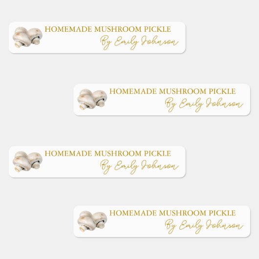 自家製キノコ漬け薄いラベル ラベル (グループ)