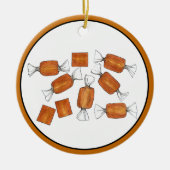 自家製キャラメルスイーツキャンディー セラミックオーナメント (正面)