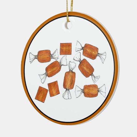 自家製キャラメルスイーツキャンディー セラミックオーナメント (左)