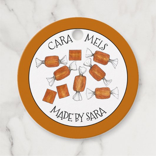 自家製キャラメルスイーツキャンディー フェイバータグ (正面)