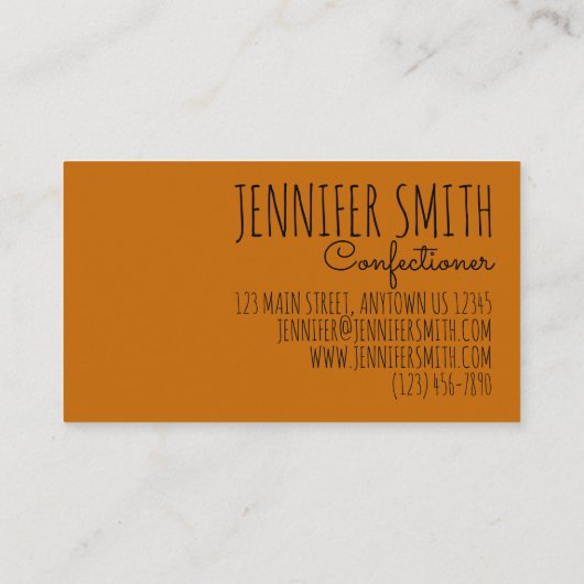 自家製キャラメルスイーツキャンディ店 名刺 (裏面)