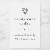 自家製キャンディーケーンウォッカボトルギフトラベル フードラベル (シングルラベル)