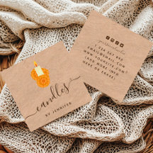 自家製キャンドルクラフトスタイル紙&ソーシャルメディア