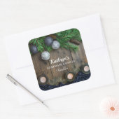 自家製キャンドルパーソナライズされた スクエアシール (封筒)