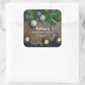 自家製キャンドルパーソナライズされた スクエアシール (バッグ)