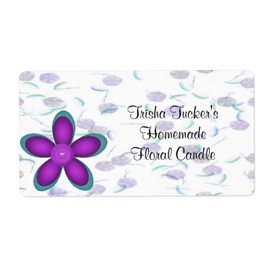 自家製キャンドルラベル ラベル (正面)