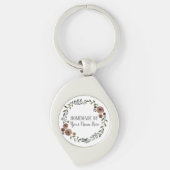 自家製クッキーケーキヴィンテージクラフトフローラリース キーホルダー (正面)