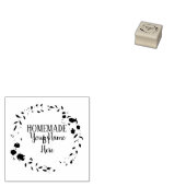 自家製クッキーケーキヴィンテージクラフトフローラリース ラバースタンプ (押印)