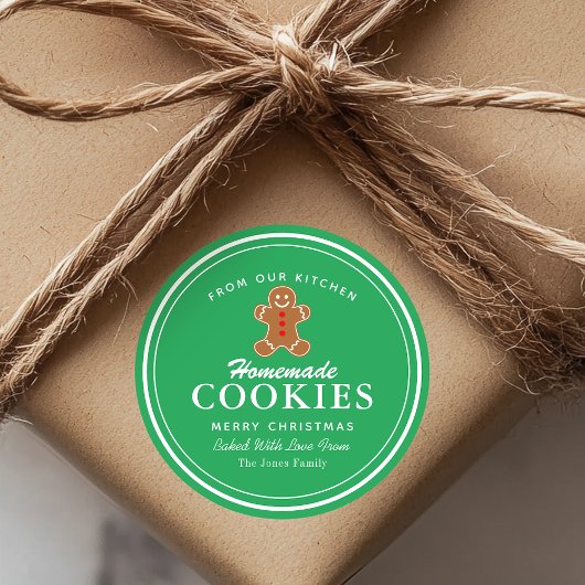 自家製クッキージンジャーブレッド ラウンドシール