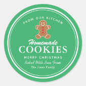 自家製クッキージンジャーブレッド ラウンドシール (正面)