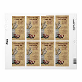 自家製クッキーミックスギフト瓶ラベルパーソナライズされた、 ラベル (フルシート)