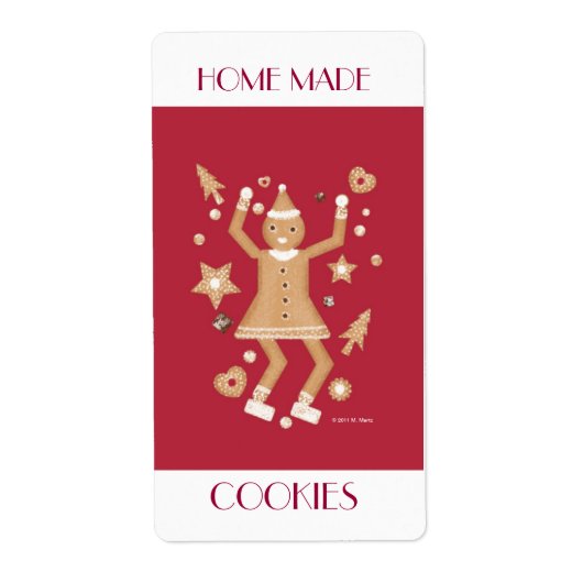 自家製クッキーラベル© 2011 M.マーツ ラベル (正面)