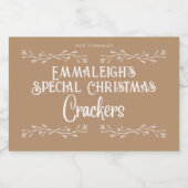 自家製クラッカーズエステティックブラウン フードラベル (シングルラベル)