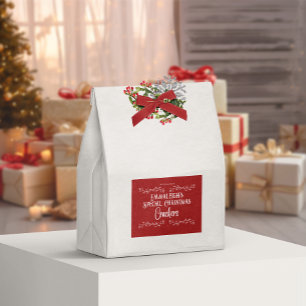 自家製クラッカー審美的レッド フードラベル