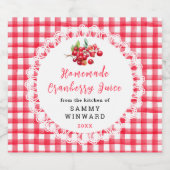 自家製クランベリージュース飲料 リキュールボトルラベル (シングルラベル)