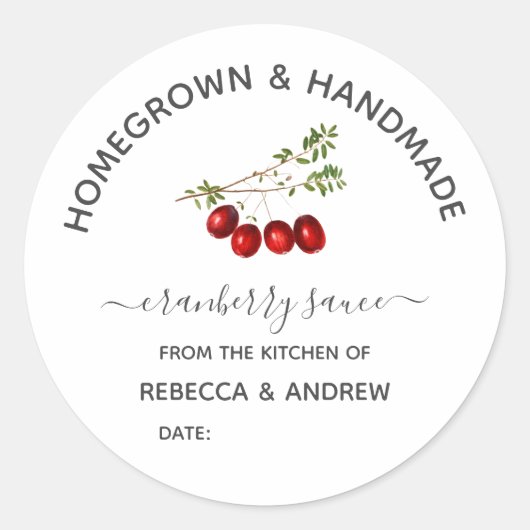 自家製クランベリーソースヴィンテージ ラウンドシール (正面)