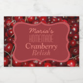 自家製クランベリーリッシュ フードラベル (シングルラベル)