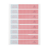 自家製クリスマスエンベロープラップラのまわりにベル ラップアラウンドラベル (シート)