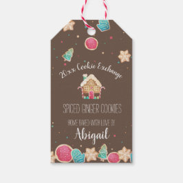 自家製クリスマスクッキーとジンジャーブレッドハウス ギフトタグ