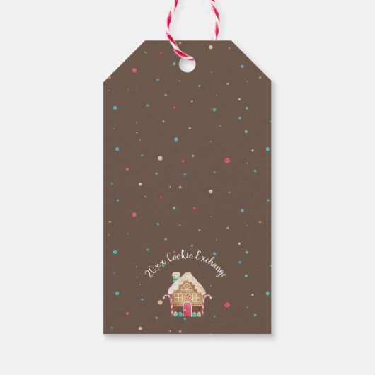 自家製クリスマスクッキーとジンジャーブレッドハウス ギフトタグ (裏面)