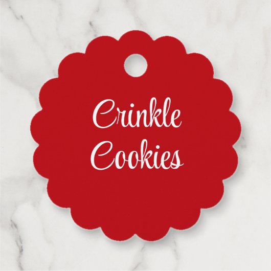 自家製クリスマスクッキー フェイバータグ (裏面)