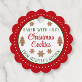 自家製クリスマスクッキー フェイバータグ (正面)