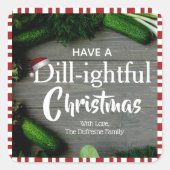 自家製クリスマスピックズラベル スクエアシール (正面)