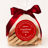 自家製クリスマスホリデー焼いたギフトと愛 ラウンドシール