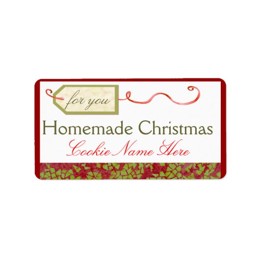 自家製クリスマスレシピラベル ラベル (正面)