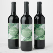 自家製グリーンワインサイダーパーソナライズされた ワインラベル (ボトル)