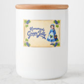 自家製グレープゼリー – ヴィンテージ フードラベル (正面)