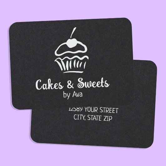 自家製ケーキ 名刺