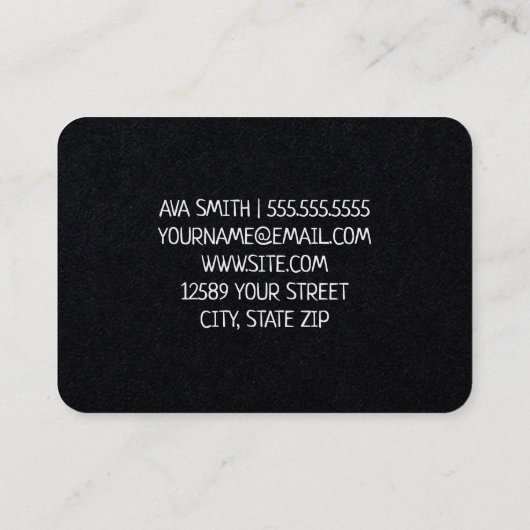 自家製ケーキ 名刺 (裏面)