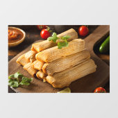 自家製コーンチキンタマalesメキシカンレストラン ウィンドウサイン (シート)