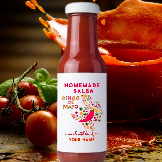 自家製サカスタムルサのサルサラベル ワインラベル