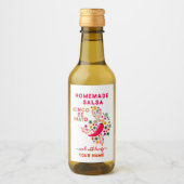 自家製サカスタムルサのサルサラベル ワインラベル (正面)